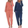 Red Stripe/Navy Dots