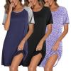 Black/Navy Blue/Purple Abstract Dots