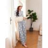 Ekouaer 2 Pack Women Pajama Long Sleeve Sleepwear Soft Loungewear Pjs Sets with Pockets S-XXL(Pink Striped/Cat)