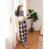 Ekouaer 2 Pack Women Pajama Long Sleeve Sleepwear Soft Loungewear Pjs Sets with Pockets S-XXL(Red Plaid/Grey Plaid)