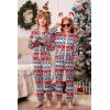 Ekouaer Christmas Matching Family Onesie Pajamas Hoodie One Piece Pajamas Zipper Thermal Sleepwear with Pockets Family Christmas Deer Print Men M