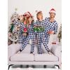 Ekouaer Christmas Pajamas for Family Matching Pj Sets Womens Mens Kids Pjs Long Sleeve Sleepwear Lounge Sets Outfits(Black White-buffalo Plaid)