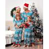 Ekouaer Christmas Pajamas for Family Matching Pj Sets Womens Mens Kids Pjs Long Sleeve Sleepwear Lounge Sets Outfits(Blue-christmas Elk)