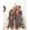 Ekouaer Christmas Pajamas for Family Matching Pj Sets Womens Mens Kids Pjs Long Sleeve Sleepwear Lounge Sets Outfits(Green Red-buffalo Plaid)