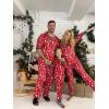 Ekouaer Christmas Pajamas for Family Matching Pj Sets Womens Mens Kids Pjs Long Sleeve Sleepwear Lounge Sets Outfits(Red-christmas Tree)