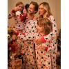 Ekouaer Christmas Pajamas for Family Matching Pj Sets Womens Mens Kids Pjs Long Sleeve Sleepwear Lounge Sets Outfits(White-christmas Deer)