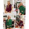 Ekouaer Knit Pajamas Set for Women Lounge Wear Sets Long Sleeve Sweatsuit Matching 2 Piece Outfits Casual Sweater Sets S-XXL(Green)