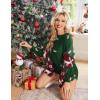 Ekouaer Knit Pajamas Set for Women Lounge Wear Sets Long Sleeve Sweatsuit Matching 2 Piece Outfits Casual Sweater Sets S-XXL(Green Santa Hat)