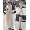 Ekouaer Lounge Sets for Women 2 Piece Outfits 2024 Long Sleeve Top with Pants Sweatsuit Tracksuit S-XXL(C-apricot)