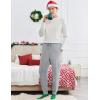 Ekouaer Men’s Pajama Pants, Lightweight Loungewear, Comfy Jogger Sleep Pant Long Pj Bottoms with Drawstring & Pockets(2 Pack-black+light Grey)