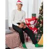 Ekouaer Men’s Pajama Pants, Lightweight Loungewear, Comfy Jogger Sleep Pant Long Pj Bottoms with Drawstring & Pockets(2 Pack-black+red)
