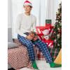 Ekouaer Men’s Pajama Pants, Lightweight Loungewear, Comfy Jogger Sleep Pant Long Pj Bottoms with Drawstring & Pockets(2 Pack-green+blue Plaid)