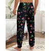 Ekouaer Men’s Pajama Pants, Lightweight Loungewear, Comfy Jogger Sleep Pant Long Pj Bottoms with Drawstring & Pockets(Black Christmas)