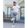 Ekouaer Men’s Pajama Pants, Lightweight Loungewear, Comfy Jogger Sleep Pant Long Pj Bottoms with Drawstring & Pockets(Grey)