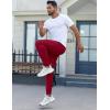 Ekouaer Men’s Pajama Pants, Lightweight Loungewear, Comfy Jogger Sleep Pant Long Pj Bottoms with Drawstring & Pockets(Red)