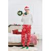 Ekouaer Men’s Pajama Pants, Lightweight Loungewear, Comfy Jogger Sleep Pant Long Pj Bottoms with Drawstring & Pockets(Xmas Print)