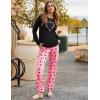 Ekouaer Pajama Sets for Women 2 Piece Plaid Pjs Long Sleeve Lounge Sets Comfy Gingham Nightwear with Pockets(Butterfly)