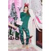 Ekouaer Pajama Sets for Women 2 Piece Plaid Pjs Long Sleeve Lounge Sets Comfy Gingham Nightwear with Pockets(Christmas Reindeer)