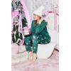 Ekouaer Pajama Sets for Women 2 Piece Plaid Pjs Long Sleeve Lounge Sets Comfy Gingham Nightwear with Pockets(Christmas Reindeer)