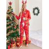 Ekouaer Pajamas Set Long Sleeve Sleepwear Womens Button Down Nightwear Soft Pj Loungewear with Pockets(Christmas Snowman)