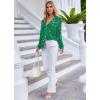 Ekouaer Pajamas Set Long Sleeve Sleepwear Womens Button Down Nightwear Soft Pj Loungewear with Pockets(Green Christmas Print)