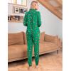 Ekouaer Pajamas Set Long Sleeve Sleepwear Womens Button Down Nightwear Soft Pj Loungewear with Pockets(Green Christmas Print)