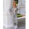 Ekouaer Pajamas Set Long Sleeve Sleepwear Womens Button Down Nightwear Soft Pj Loungewear with Pockets(Light Grey)