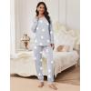 Ekouaer Pajamas Set for Women Soft Comfy Pjs Sets Long Sleeve Sleepwear Loungewear S-XXL(Gray Pink Star)