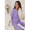 Ekouaer Pajamas Set for Women Soft Comfy Pjs Sets Long Sleeve Sleepwear Loungewear S-XXL(Lilac)