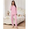 Ekouaer Pajamas Set for Women Soft Comfy Pjs Sets Long Sleeve Sleepwear Loungewear S-XXL(Moon Teddy)