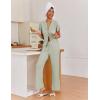 Ekouaer Pajamas for Women Set Button Up Sleepwear Cute Pjs Ruffle Sleeve Notch Collar Loungewear with Long Pants S-XXL(Sage Green)