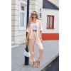 Ekouaer Silk Satin Pajamas Set Women Short Sleeve Pj Sets Button Down Sleepwear 2 Piece Soft Loungewear S-XXL(Champagne)