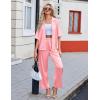 Ekouaer Silk Satin Pajamas Set Women Short Sleeve Pj Sets Button Down Sleepwear 2 Piece Soft Loungewear S-XXL(Light Pink)