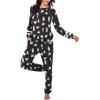 Ekouaer Sweatsuits Womens Loungewear Set Tracksuit Long Sleeve Pajamas Set with Pockets 2 Piece Outfits Lounge Sets(Christmas Black)