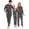 Ekouaer Sweatsuits Womens Loungewear Set Tracksuit Long Sleeve Pajamas Set with Pockets 2 Piece Outfits Lounge Sets(Christmas Black)