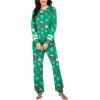 Ekouaer Sweatsuits Womens Loungewear Set Tracksuit Long Sleeve Pajamas Set with Pockets 2 Piece Outfits Lounge Sets(Christmas Green)