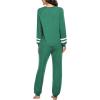 Ekouaer Sweatsuits Womens Loungewear Set Tracksuit Long Sleeve Pajamas Set with Pockets 2 Piece Outfits Lounge Sets(Dark Green)
