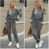 Ekouaer Sweatsuits Womens Loungewear Set Tracksuit Long Sleeve Pajamas Set with Pockets 2 Piece Outfits Lounge Sets(Grey)