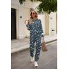 Ekouaer Sweatsuits Womens Loungewear Set Tracksuit Long Sleeve Pajamas Set with Pockets 2 Piece Outfits Lounge Sets(Grey Stars)