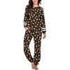 Ekouaer Sweatsuits Womens Loungewear Set Tracksuit Long Sleeve Pajamas Set with Pockets 2 Piece Outfits Lounge Sets(Halloween Pumpkin)