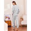 Ekouaer Sweatsuits Womens Loungewear Set Tracksuit Long Sleeve Pajamas Set with Pockets 2 Piece Outfits Lounge Sets(Light Gray Star)