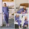Ekouaer Sweatsuits Womens Loungewear Set Tracksuit Long Sleeve Pajamas Set with Pockets 2 Piece Outfits Lounge Sets(Light Purple)