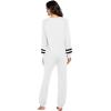 Ekouaer Sweatsuits Womens Loungewear Set Tracksuit Long Sleeve Pajamas Set with Pockets 2 Piece Outfits Lounge Sets(White)
