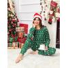 Ekouaer Valentine’s Pajamas Women’s Long Sleeve Pj Set Soft 2 Piece Loungewear Sleepwear with Jogger Pants XS-3XL(Green With Christmas Trees)