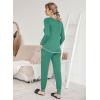 Ekouaer Valentine’s Pajamas Women’s Long Sleeve Pj Set Soft 2 Piece Loungewear Sleepwear with Jogger Pants XS-3XL(Mint Green)