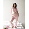 Ekouaer Valentine’s Pajamas Women’s Long Sleeve Pj Set Soft 2 Piece Loungewear Sleepwear with Jogger Pants XS-3XL(Pink Stripes)