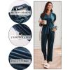 Ekouaer Velour Track Suits for Women Long Sleeve Pajama Set Casual 2 Piece Loungewear(Peacock Blue)