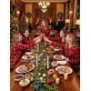 Ekouaer Women’s Fleece Pajama Sets Long Sleeve Button Down Two-piece Sleepwear Soft Lounge Set(Red Plaid)