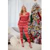 Ekouaer Womens Onesie Adult Button One Piece Pajama Long Sleeve Onesie Pajamas Jumpsuit Sleepwear for Women(Geometry)