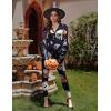 Ekouaer Womens Onesie Adult Button One Piece Pajama Long Sleeve Onesie Pajamas Jumpsuit Sleepwear for Women(Pumpkin)